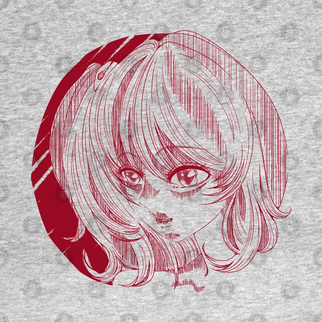 Anime Girl Yandere - Blood Red by Summer_Childe